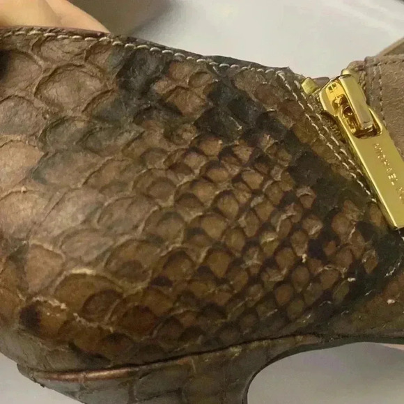 Michael Kors Clara Mid Python Bootie Size 7 - Picture 10 of 10